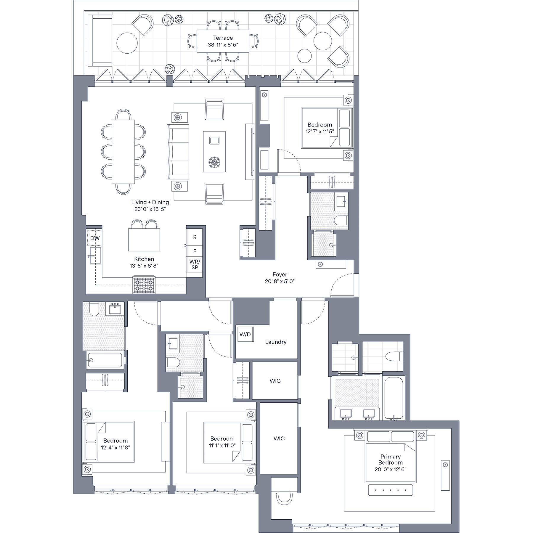 96 Broadway Floor Plan 17 A