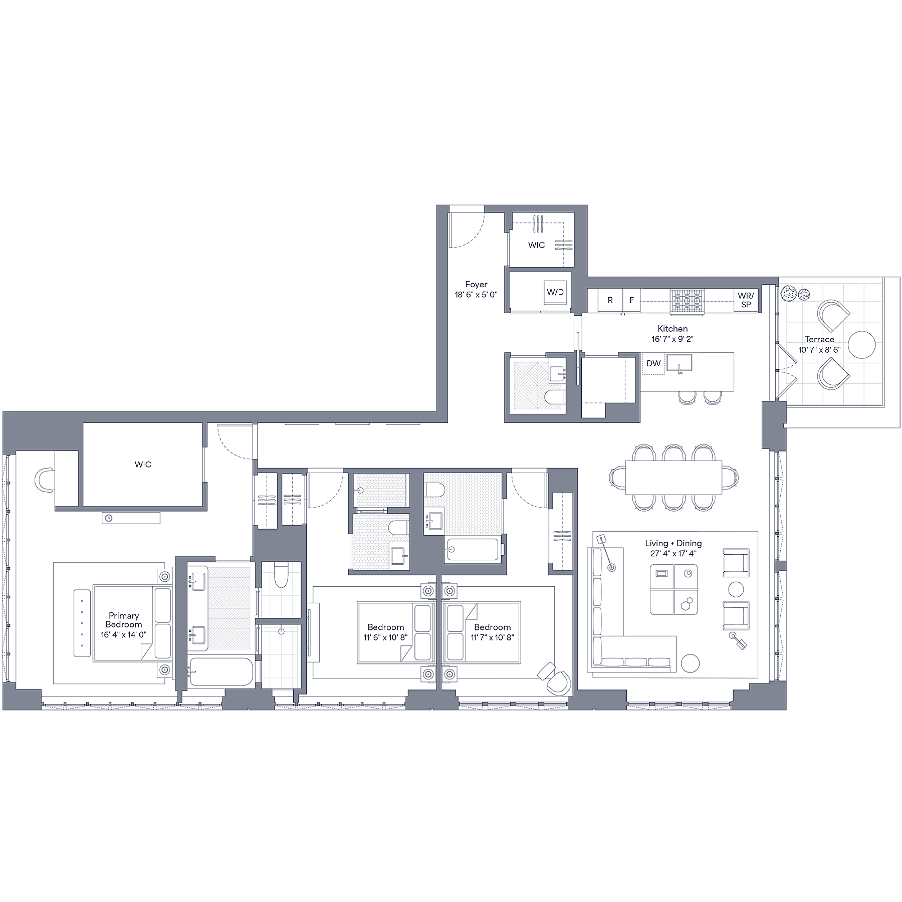 96 Broadway Floor Plan 17 D