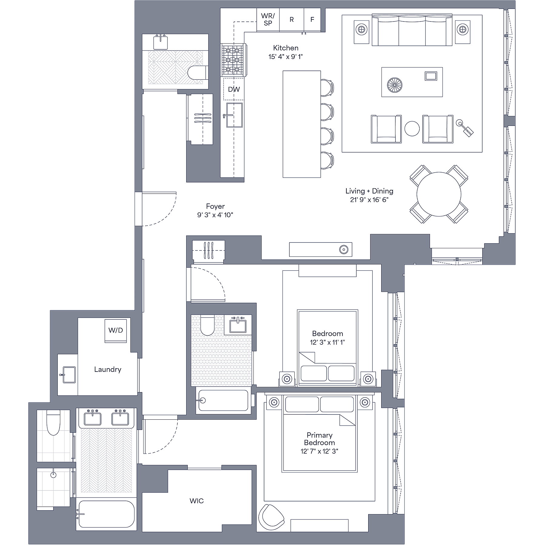 96 Broadway Floor Plan 8 E